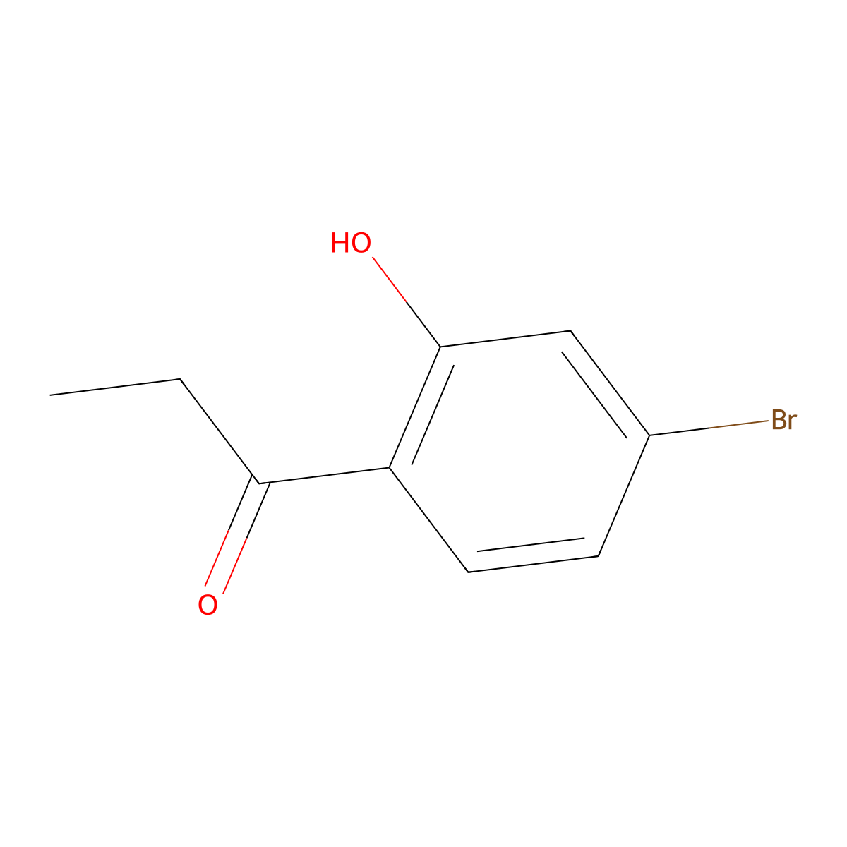 Propiophenone, 4-bromo-2-hydroxy- molecular structure, CAS 17764-92-0