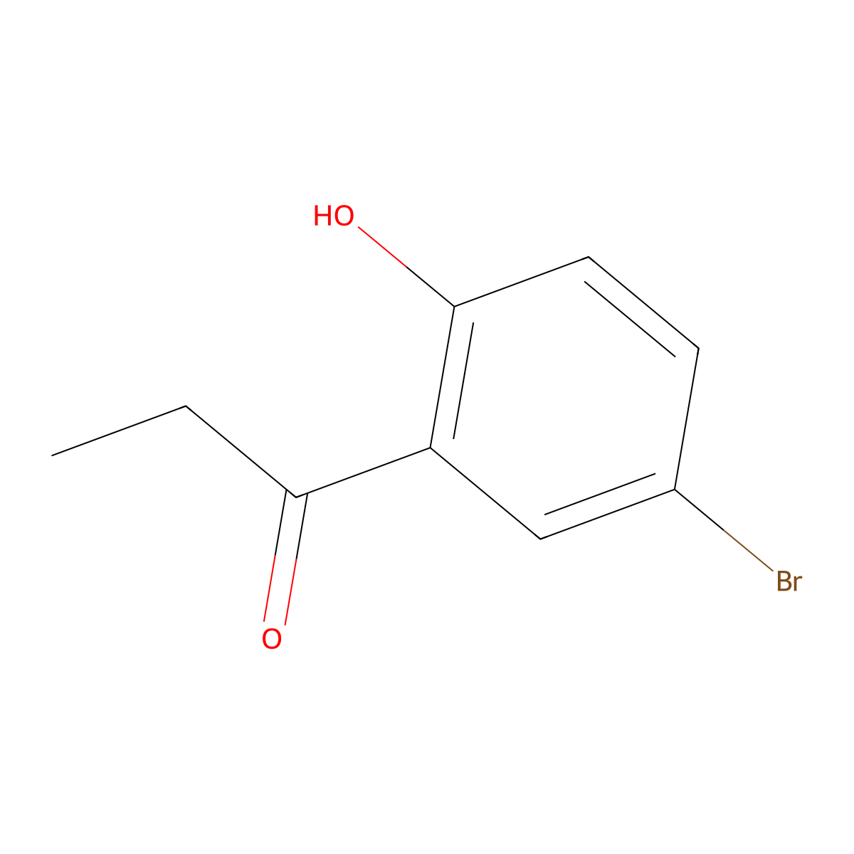 1-(5-Bromo-2-hydroxyphenyl)propan-1-one molecular structure, CAS 17764-93-1