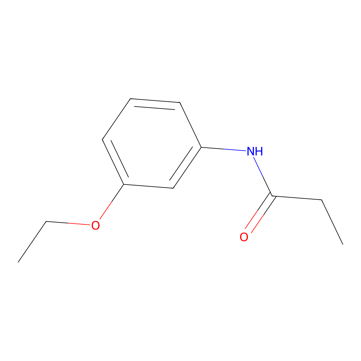 N-(3-ethoxyphenyl)propanamide molecular structure, CAS 17765-37-6