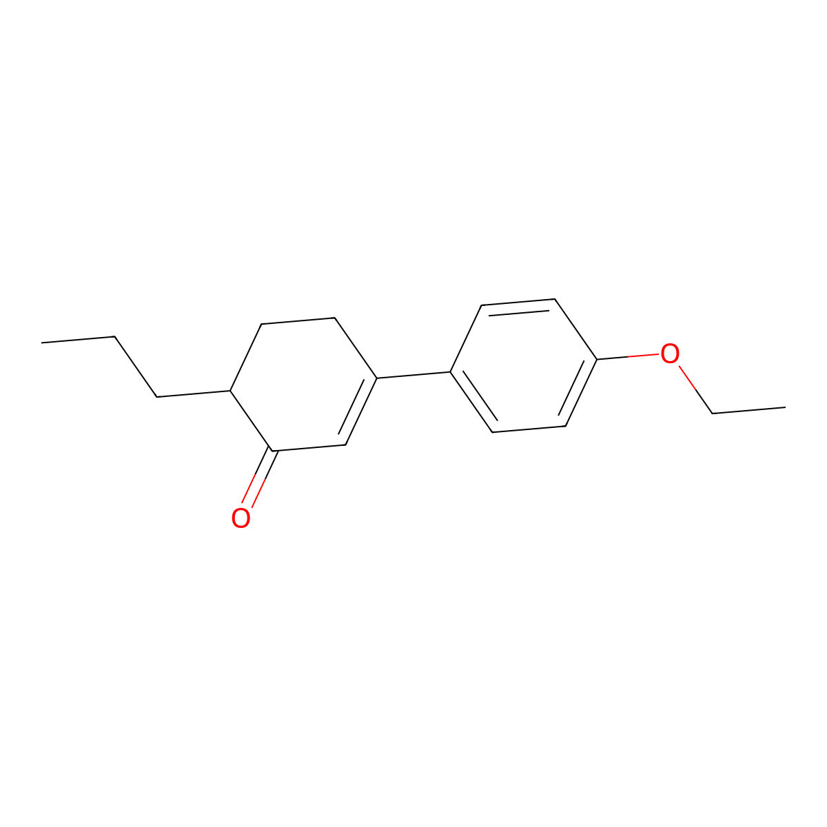 3-(4-Ethoxyphenyl)-6-propylcyclohex-2-en-1-one molecular structure, CAS 177652-31-2