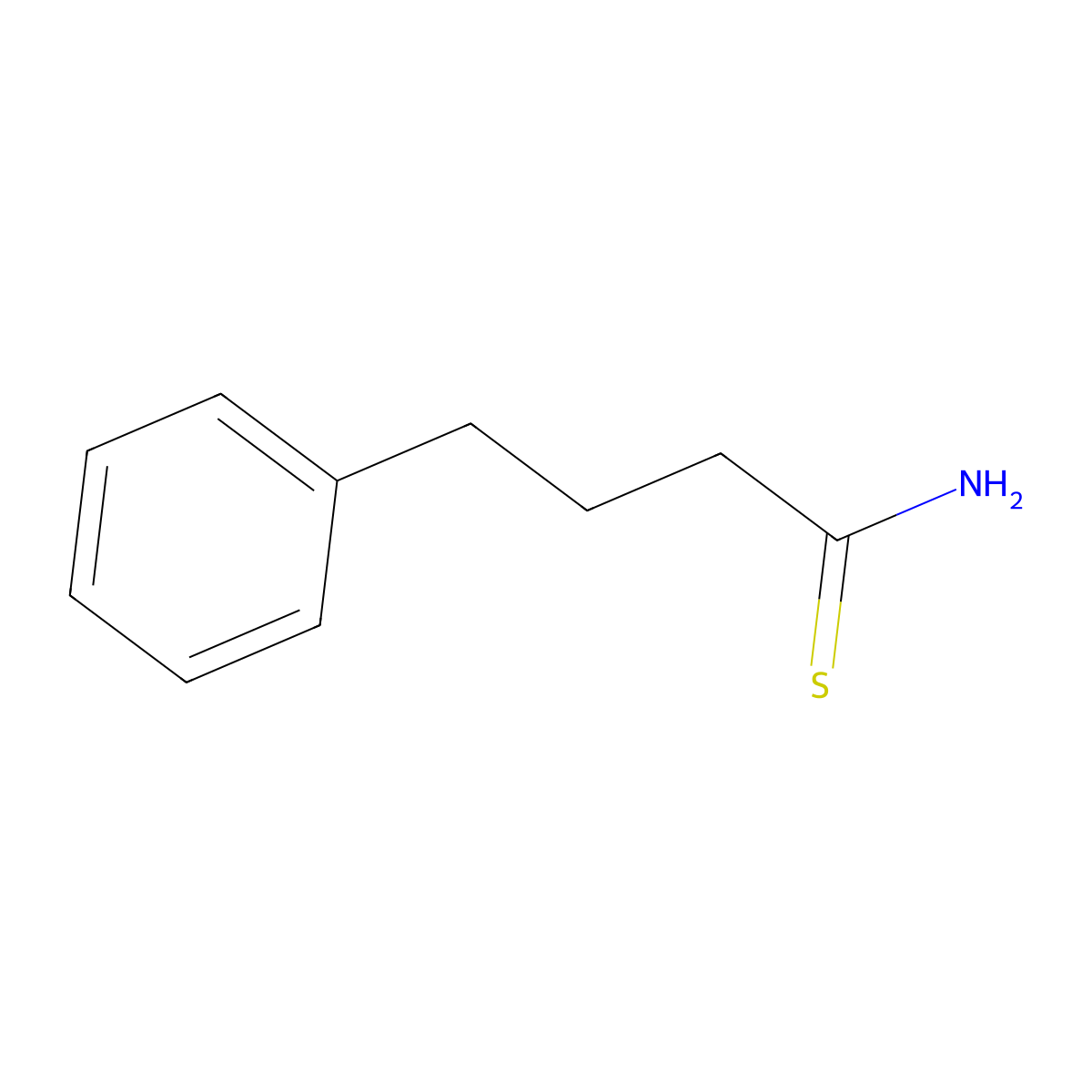 4-Phenylbutanethioamide molecular structure, CAS 177665-17-7