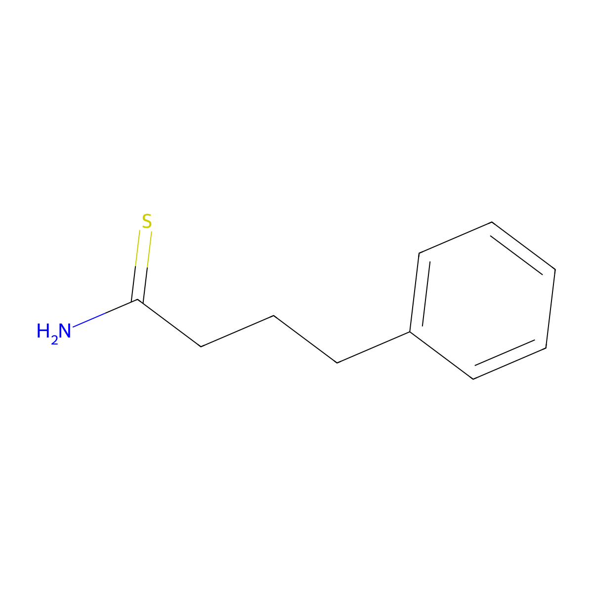 4-Phenylbutanethioamide molecular structure, CAS 177665-17-7