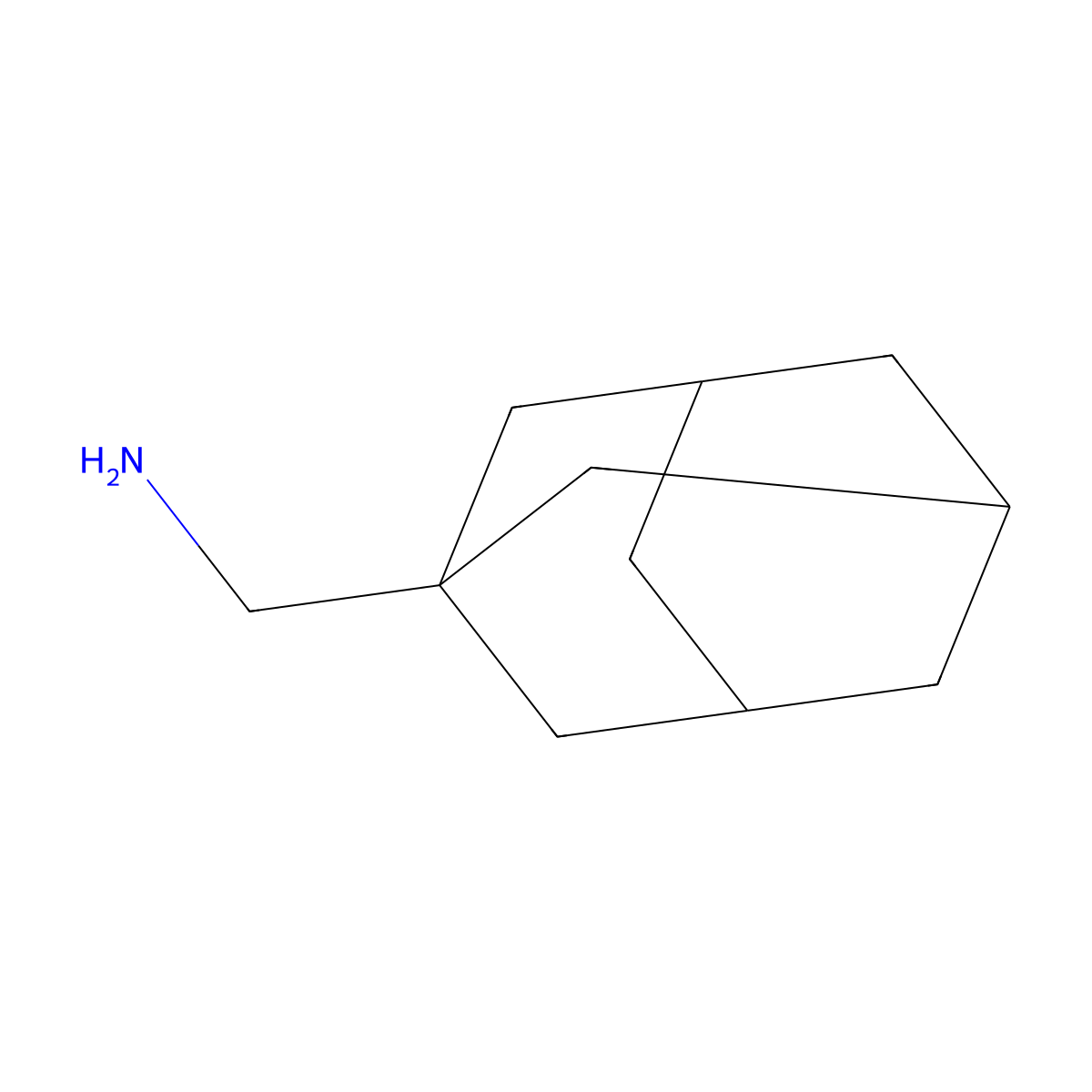 Tricyclo(3.3.1.13,7)dec-1-ylmethylamine molecular structure, CAS 17768-41-1