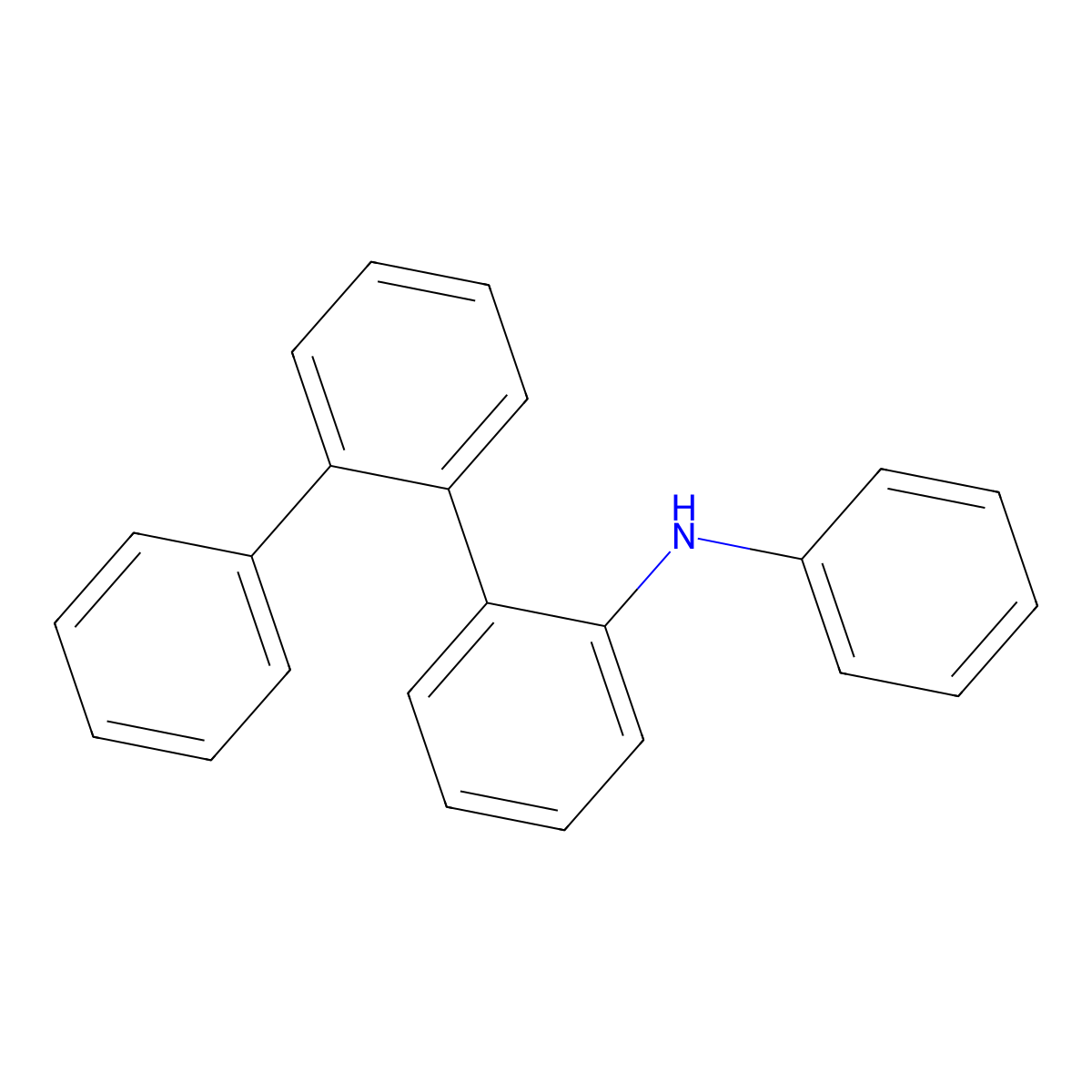 N-phenyl-[1,1':2',1''-terphenyl]-2-amine molecular structure, CAS 1776936-11-8