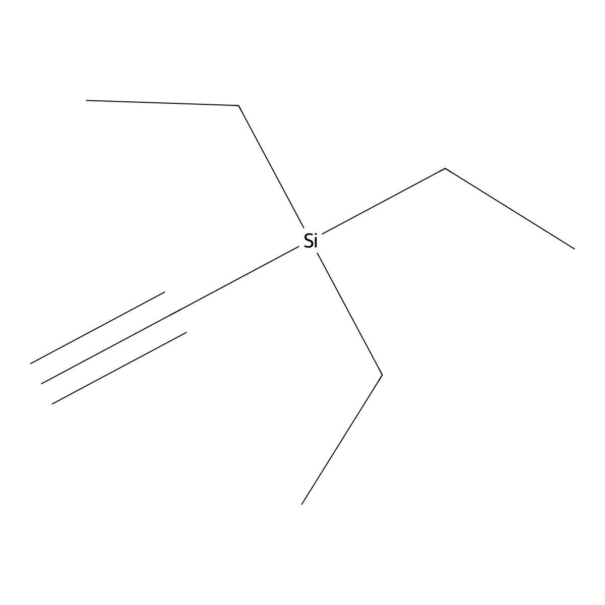 (Triethylsilyl)acetylene molecular structure, CAS 1777-03-3