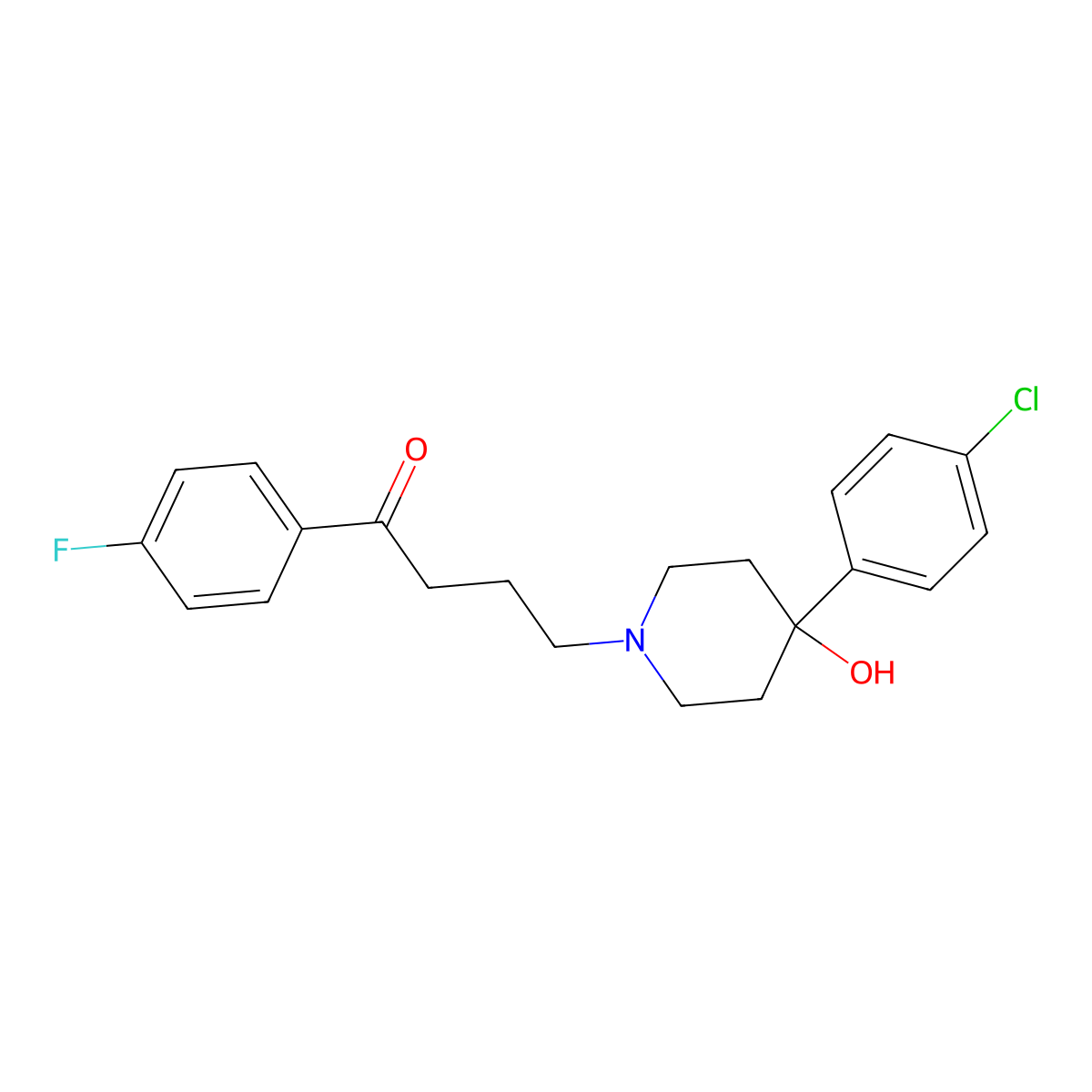 Haloperidol molecular structure, CAS 177716-59-5