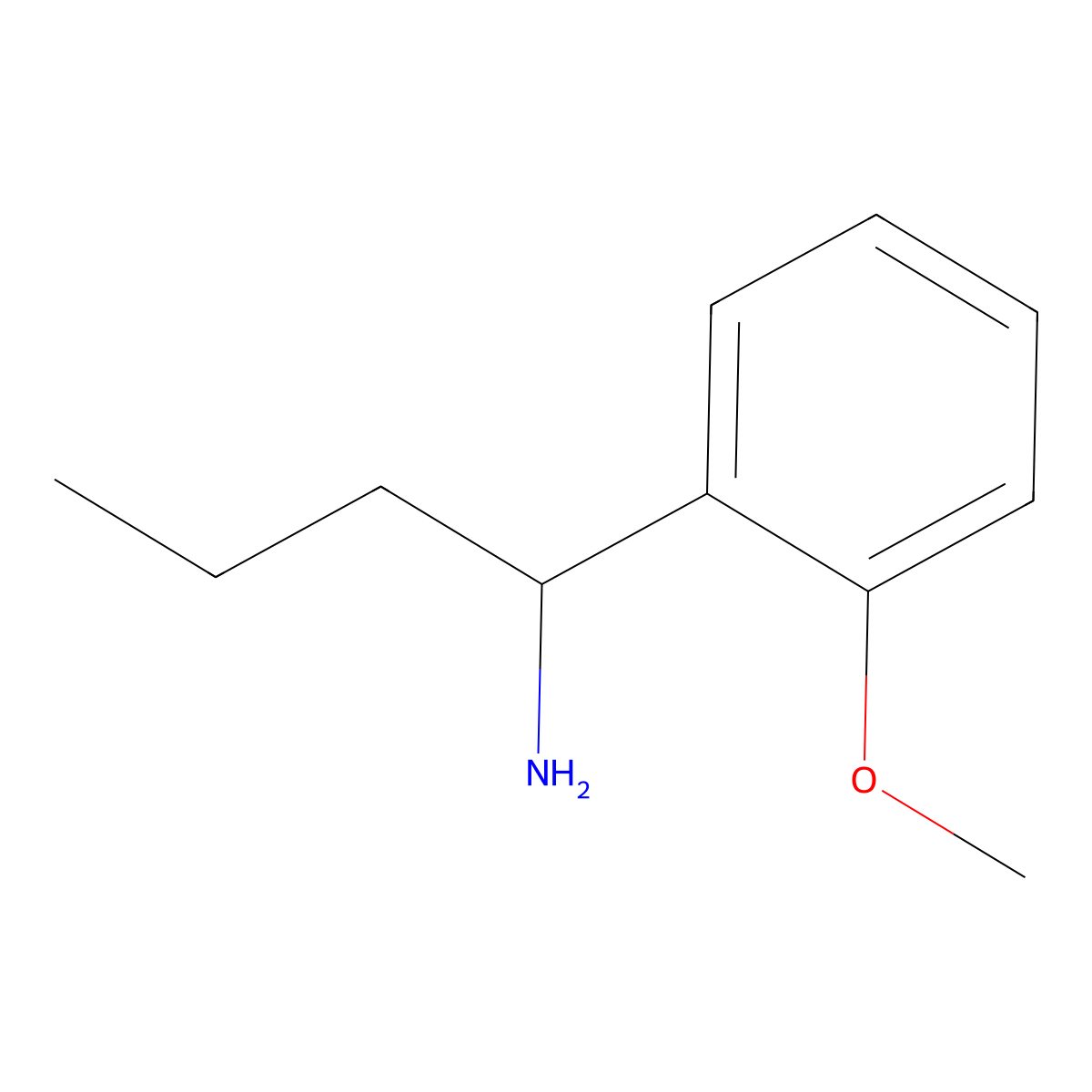 (R)-1-(2-Methoxyphenyl)butan-1-amine molecular structure, CAS 177726-46-4