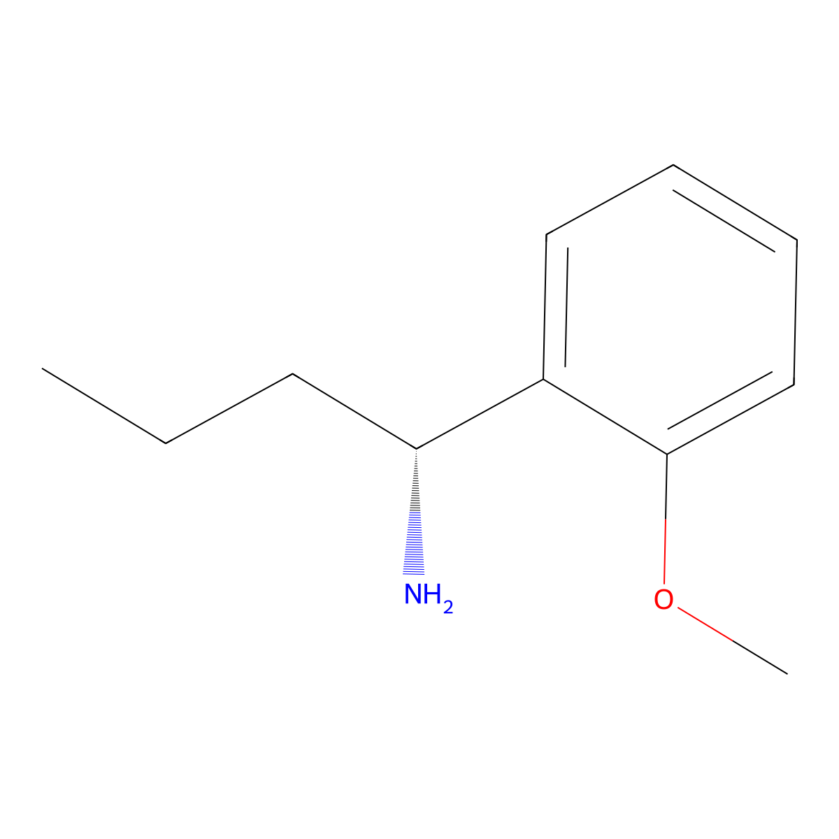(R)-1-(2-Methoxyphenyl)butan-1-amine molecular structure, CAS 177726-46-4