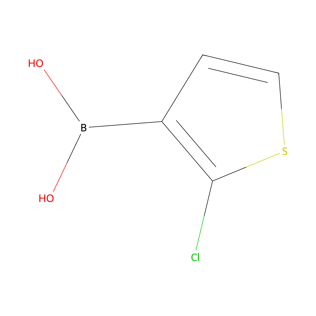 2-Chlorothiophene-3-boronic acid molecular structure, CAS 177734-82-6