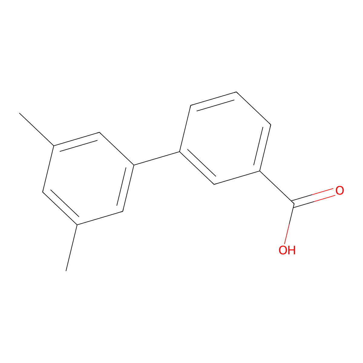 3-(3,5-dimethylphenyl)benzoic Acid molecular structure, CAS 177734-84-8