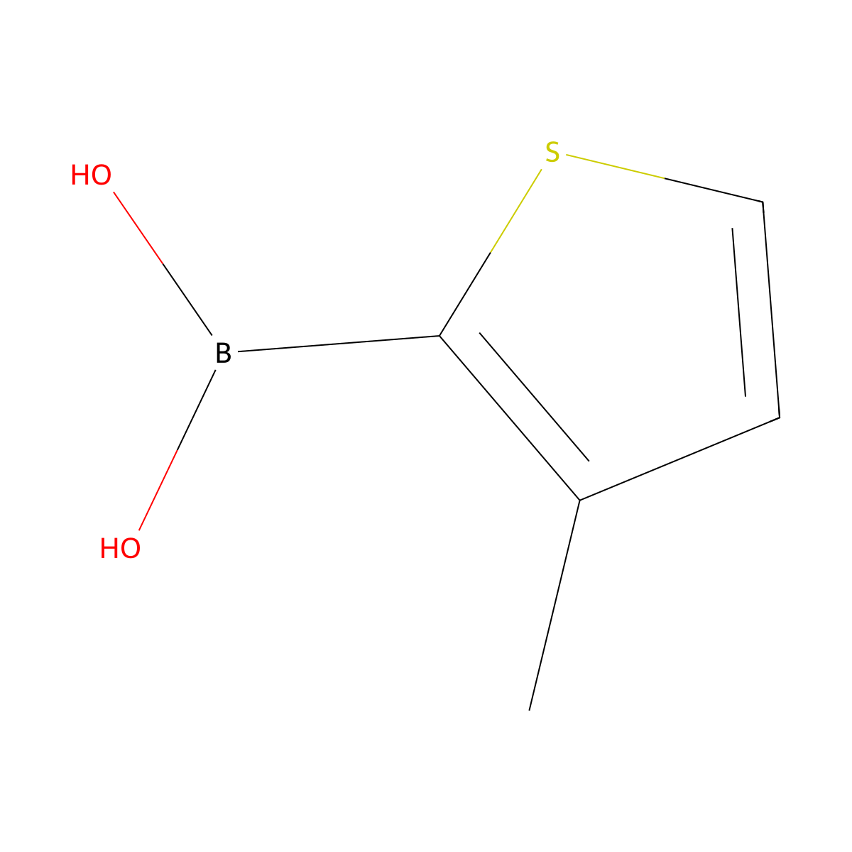 3-Methylthiophene-2-boronic acid molecular structure, CAS 177735-09-0