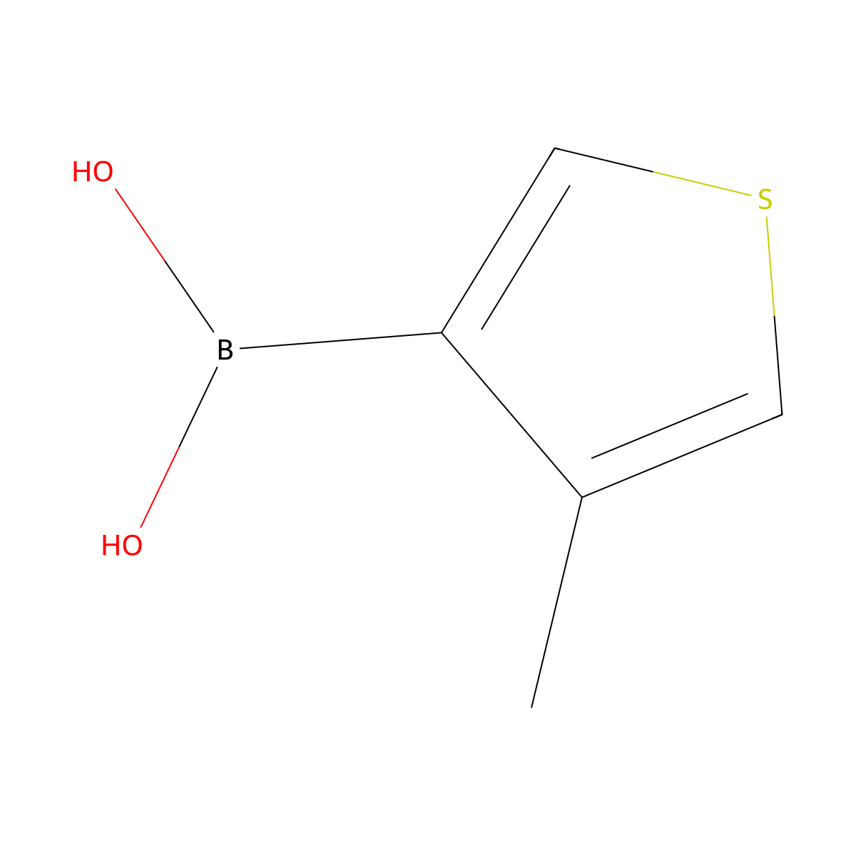 4-Methyl-3-thiopheneboronic acid molecular structure, CAS 177735-11-4