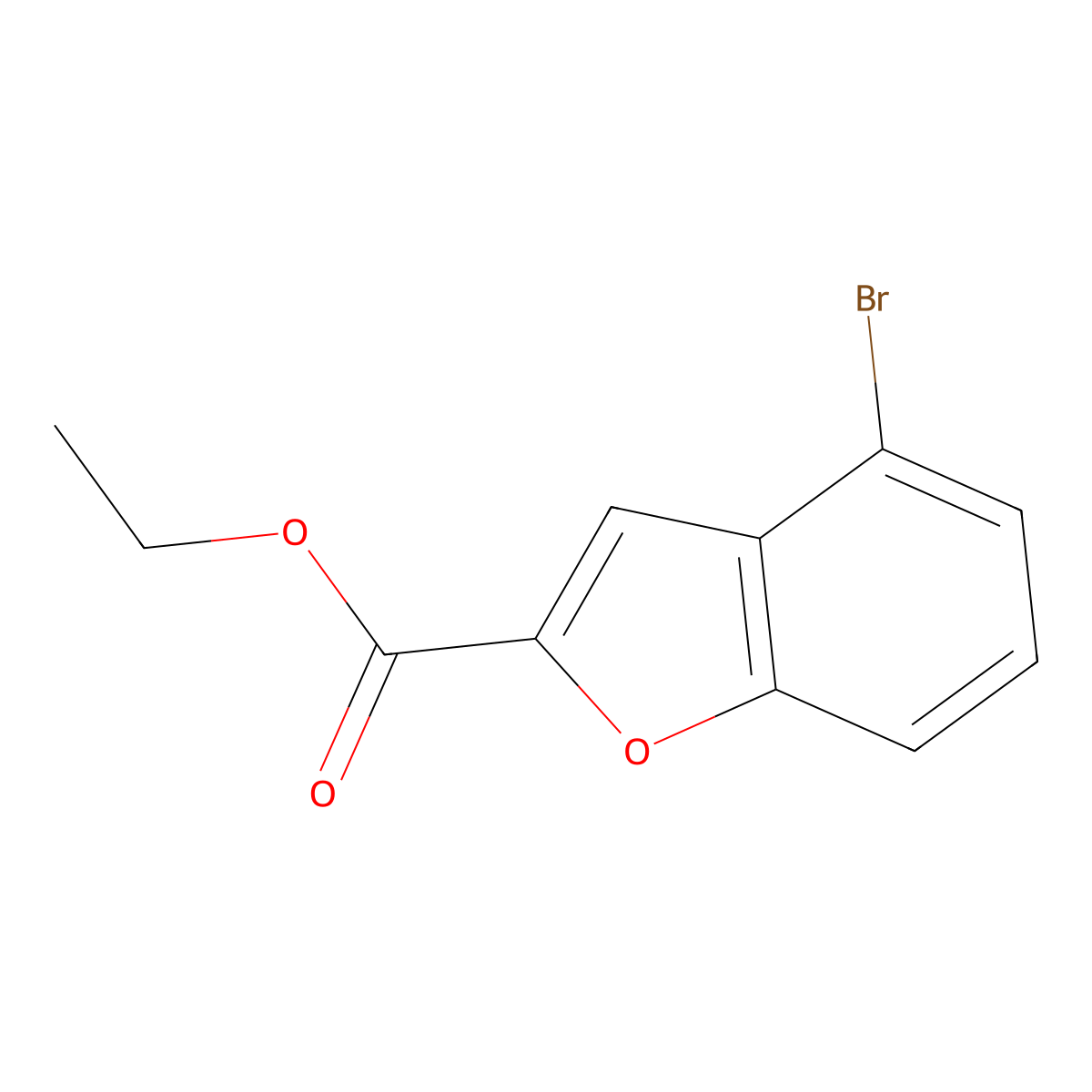 Ethyl 4-bromobenzofuran-2-carboxylate molecular structure, CAS 177735-22-7