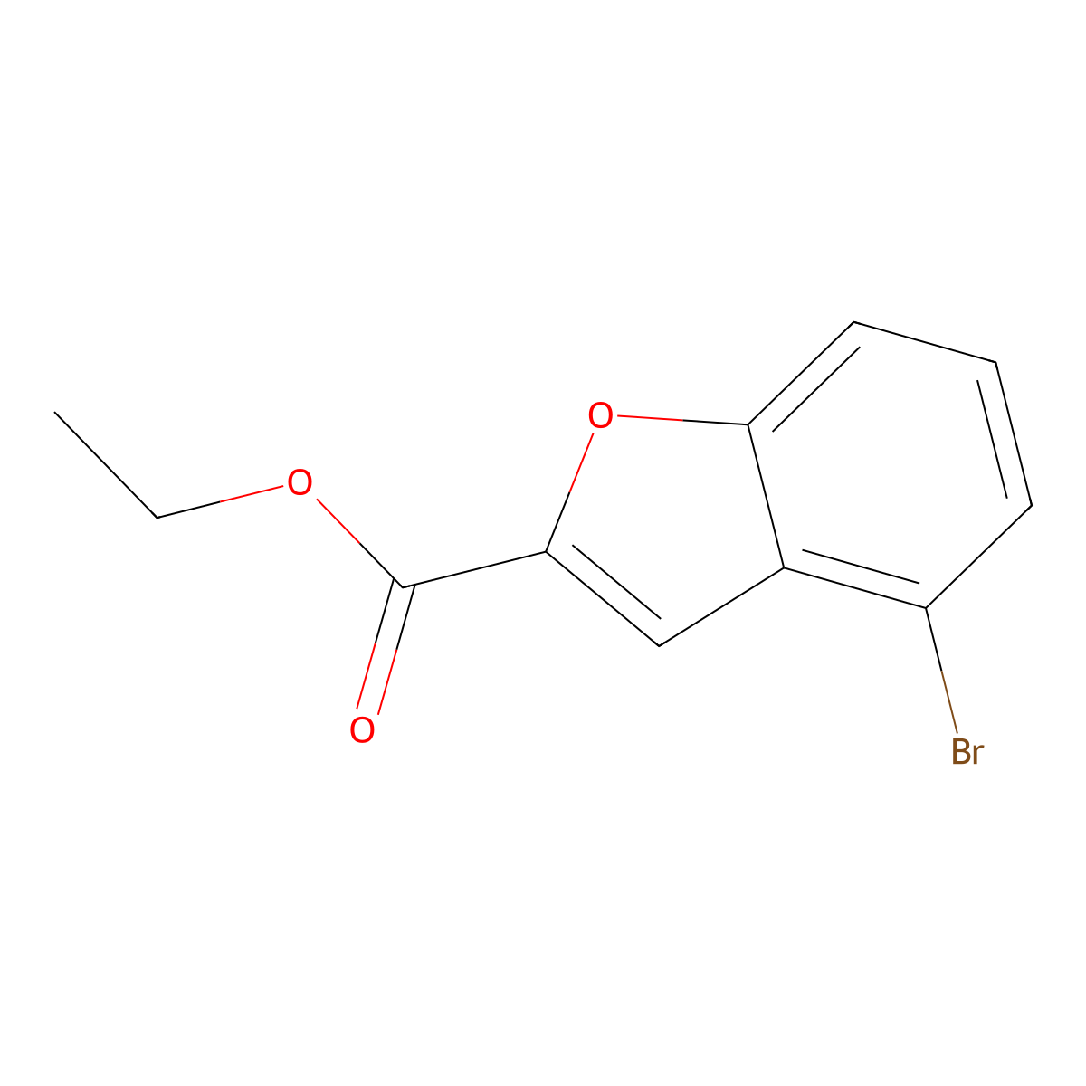 Ethyl 4-bromobenzofuran-2-carboxylate molecular structure, CAS 177735-22-7