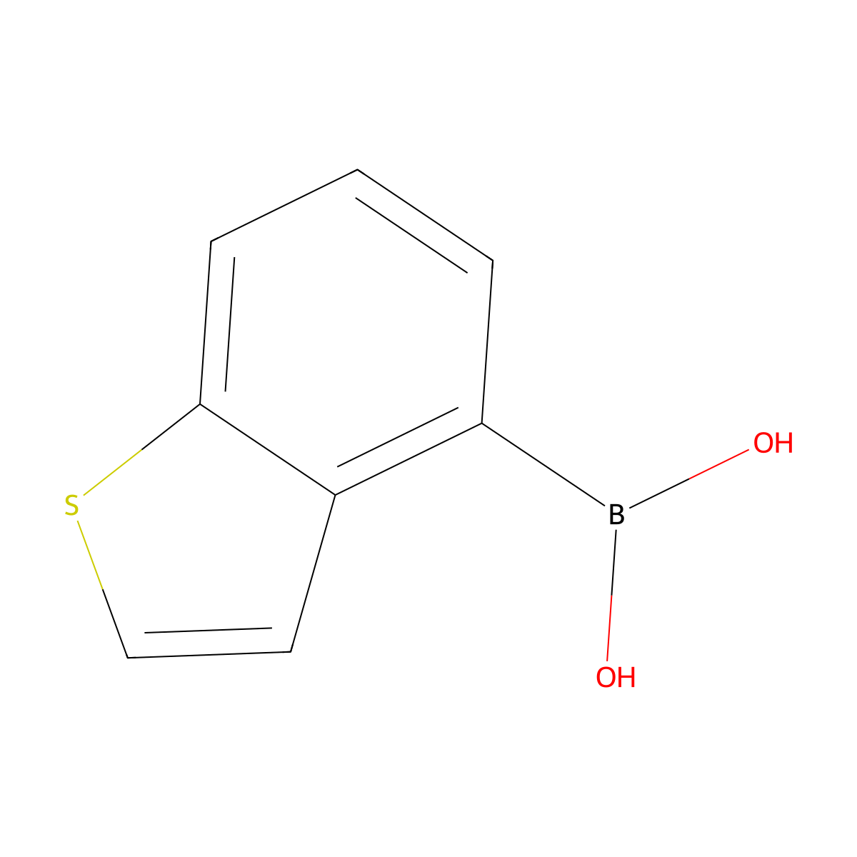 (1-Benzothiophen-4-YL)boronic acid molecular structure, CAS 177735-30-7