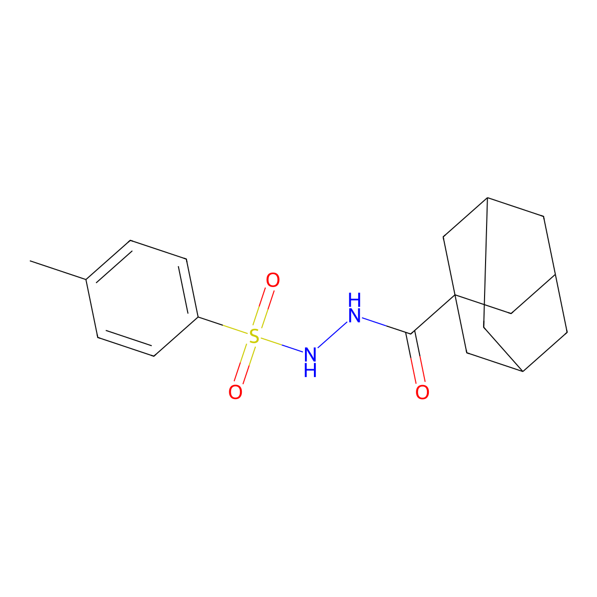 N'-(4-methylphenyl)sulfonyladamantane-1-carbohydrazide molecular structure, CAS 17774-98-0