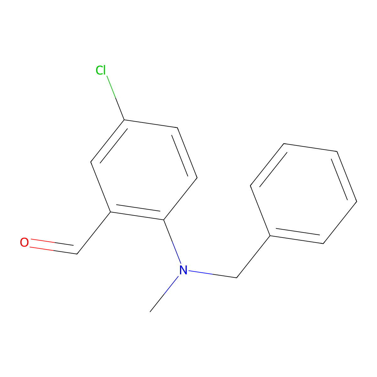 2-[Benzyl(methyl)amino]-5-chlorobenzaldehyde molecular structure, CAS 1777430-74-6