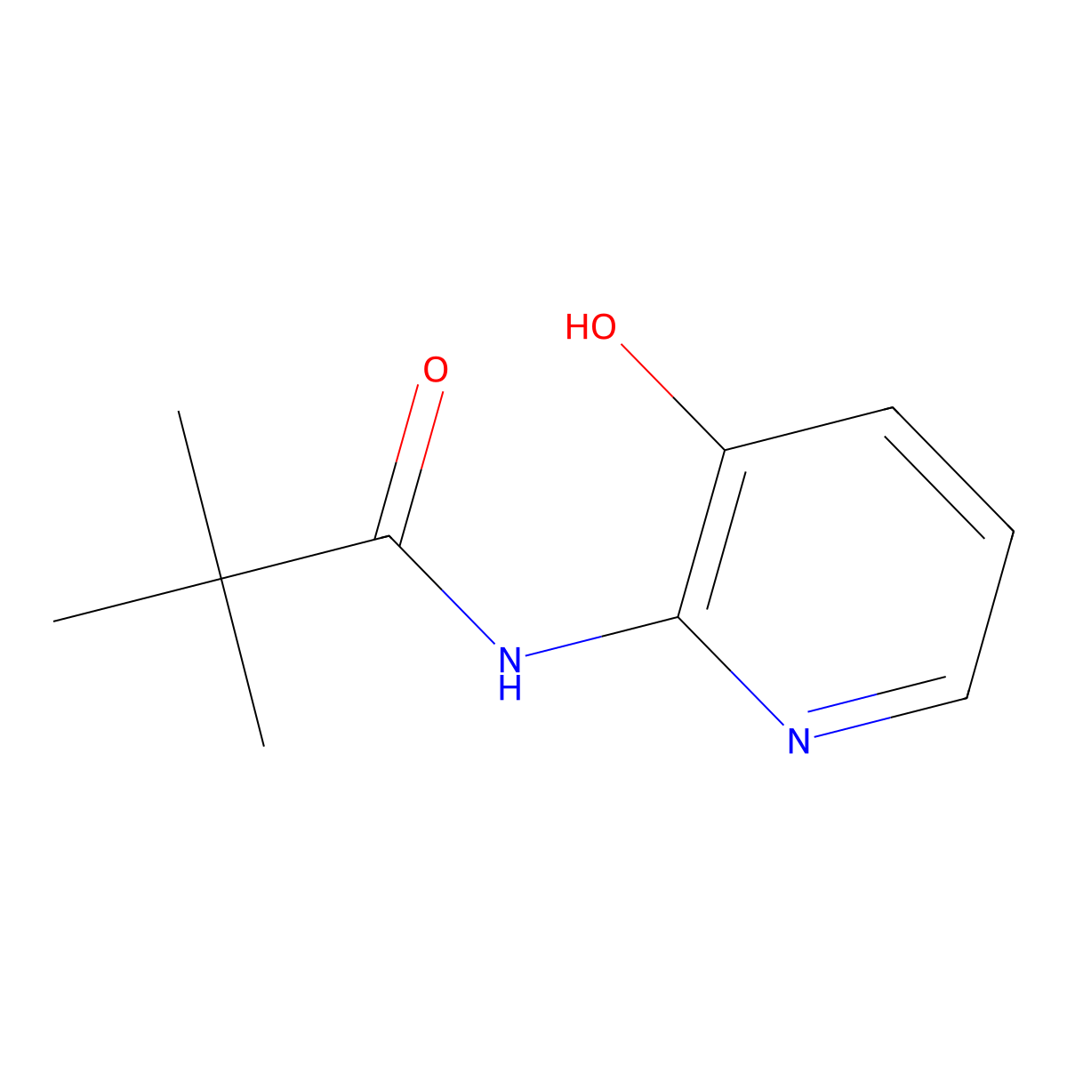 N-(3-Hydroxypyridin-2-yl)pivalamide molecular structure, CAS 177744-83-1