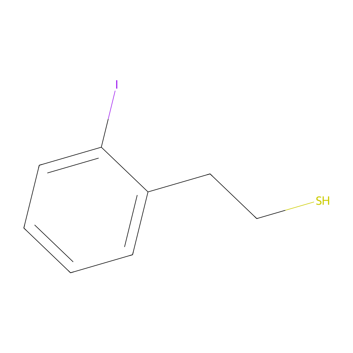 2-(2-Iodophenyl)ethanethiol molecular structure, CAS 177748-62-8