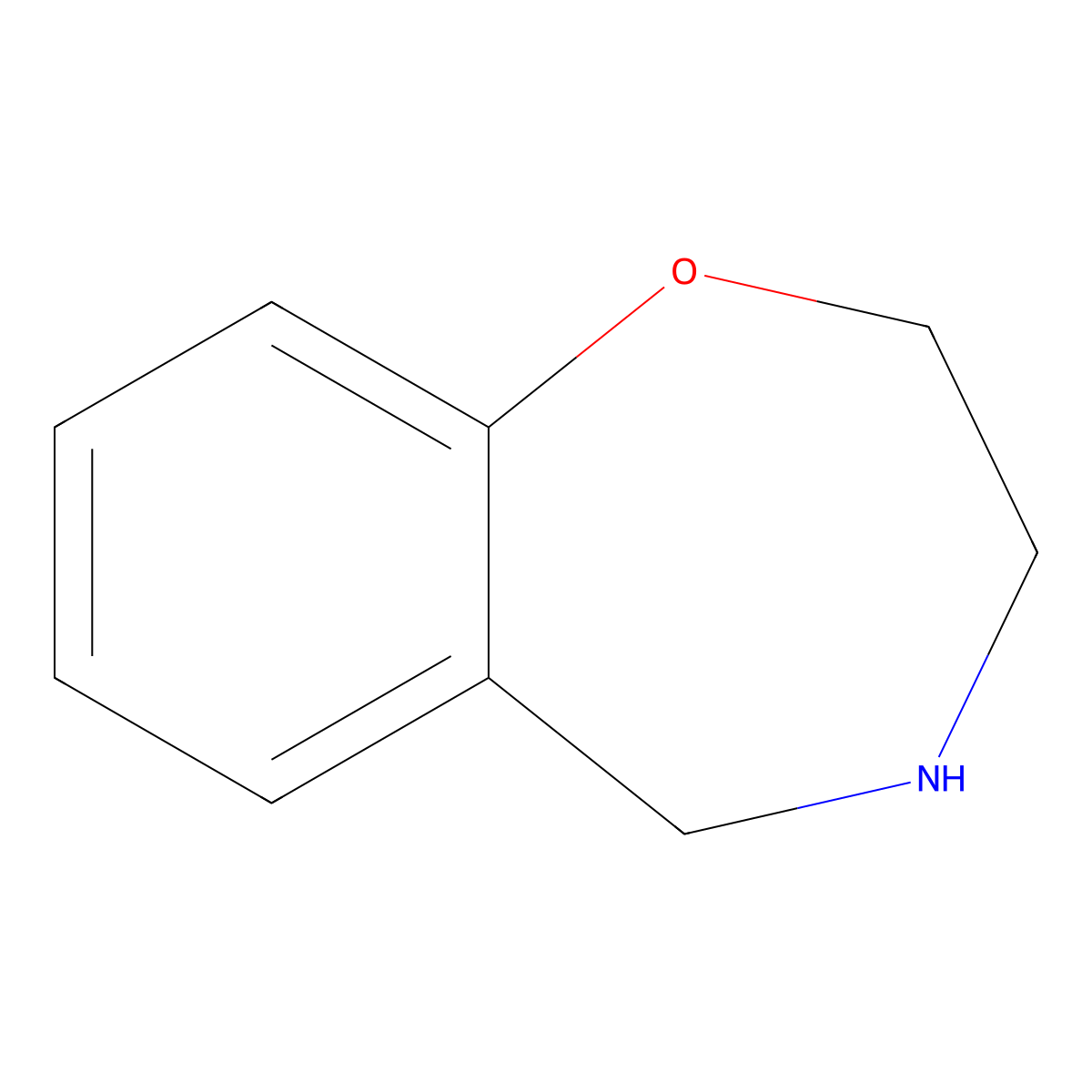 2,3,4,5-Tetrahydro-1,4-benzoxazepine molecular structure, CAS 17775-01-8