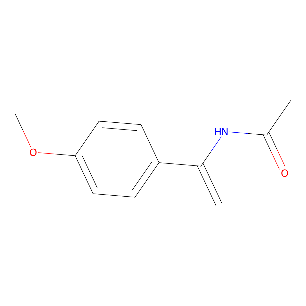 N-(1-(4-Methoxyphenyl)vinyl)acetamide molecular structure, CAS 177750-10-6