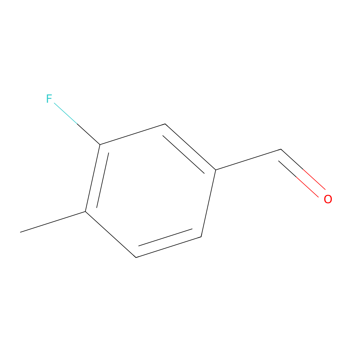 3-Fluoro-4-methylbenzaldehyde molecular structure, CAS 177756-62-6