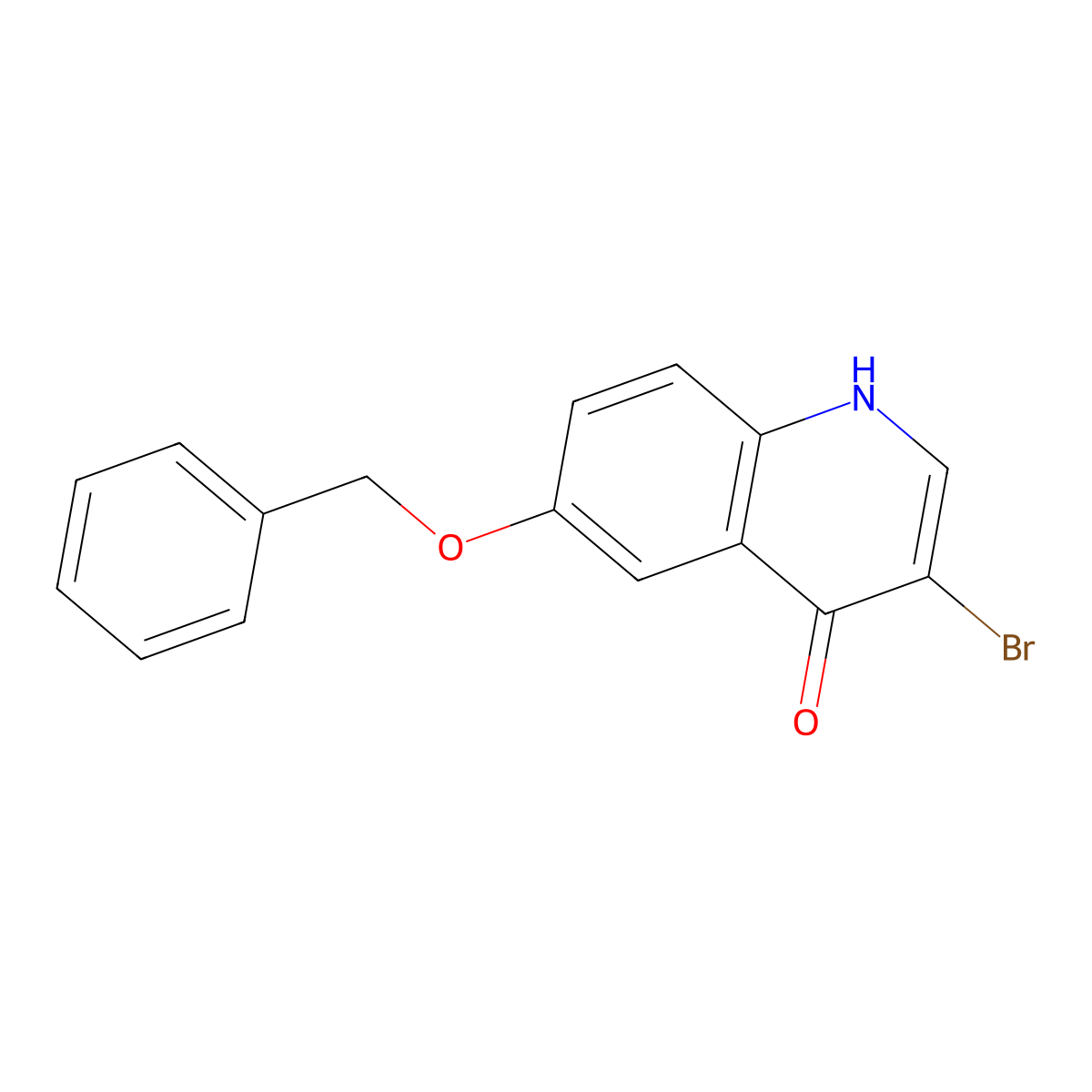 6-Benzyloxy-3-bromo-1H-quinolin-4-one molecular structure, CAS 1777589-98-6