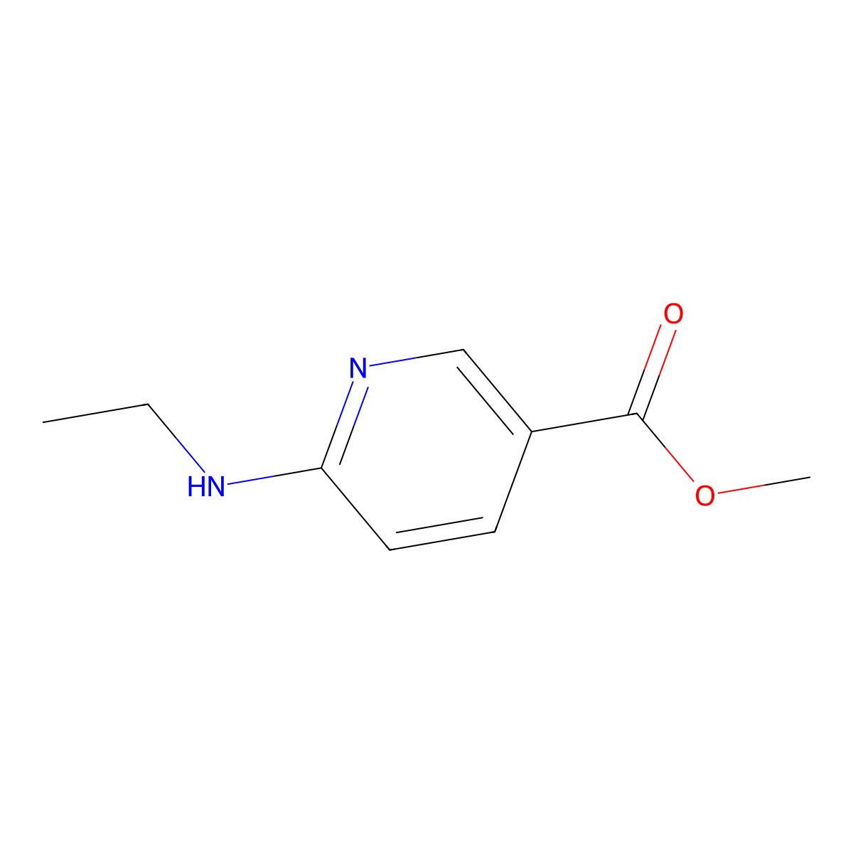 Methyl 6-(ethylamino)pyridine-3-carboxylate molecular structure, CAS 177759-45-4