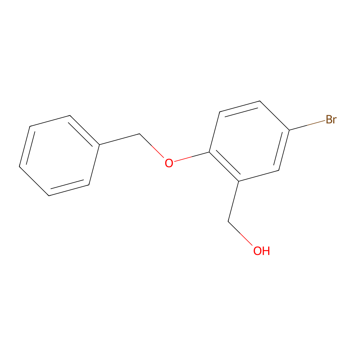 (2-(Benzyloxy)-5-bromophenyl)methanol molecular structure, CAS 177759-46-5