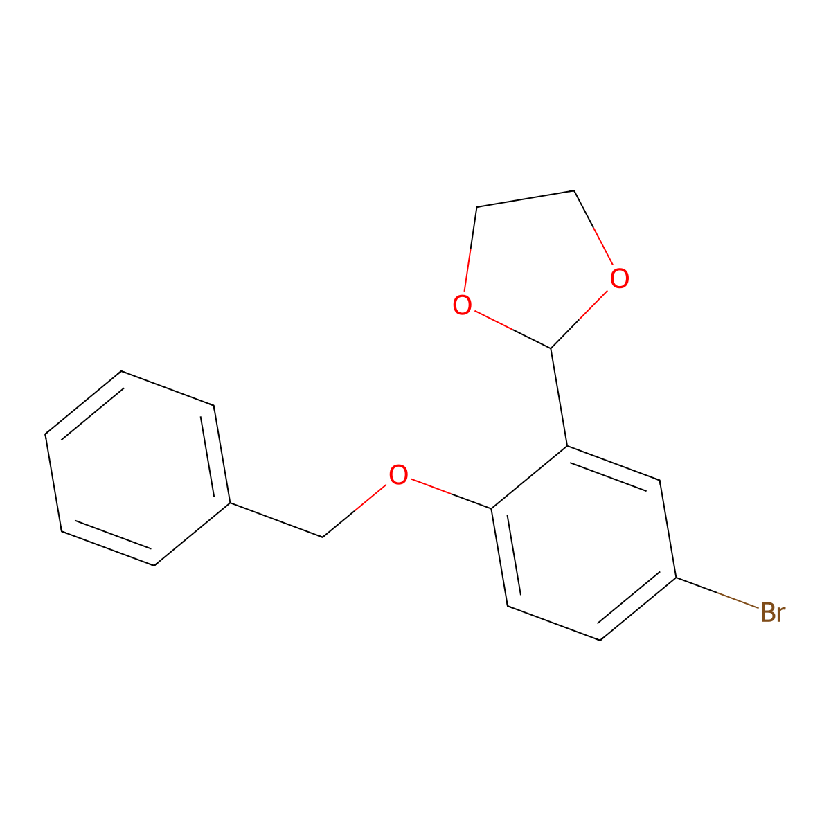 2-(2-(BenZyloxy)-5-bromophenyl)-1,3-dioxolane molecular structure, CAS 177759-66-9