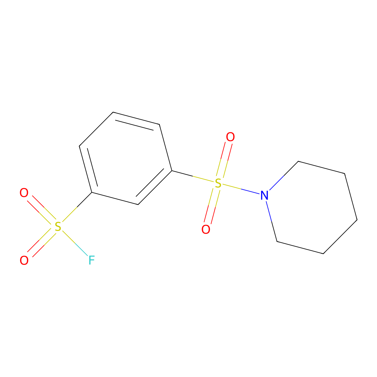 3-(Piperidine-1-sulfonyl)benzene-1-sulfonyl fluoride molecular structure, CAS 1777714-85-8