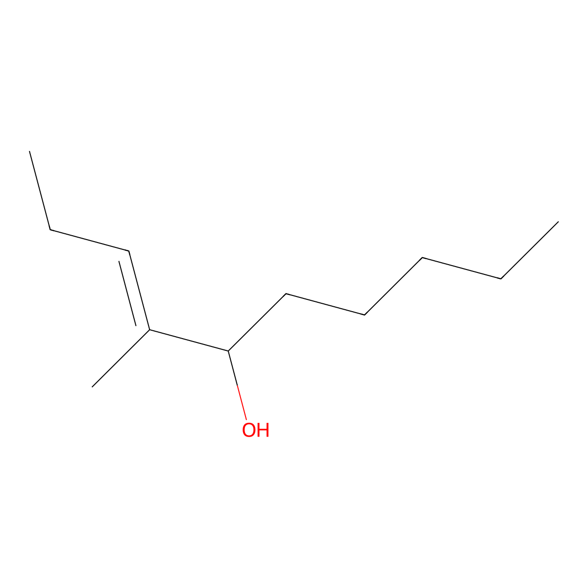 4-Methyldec-3-en-5-ol molecular structure, CAS 177772-08-6