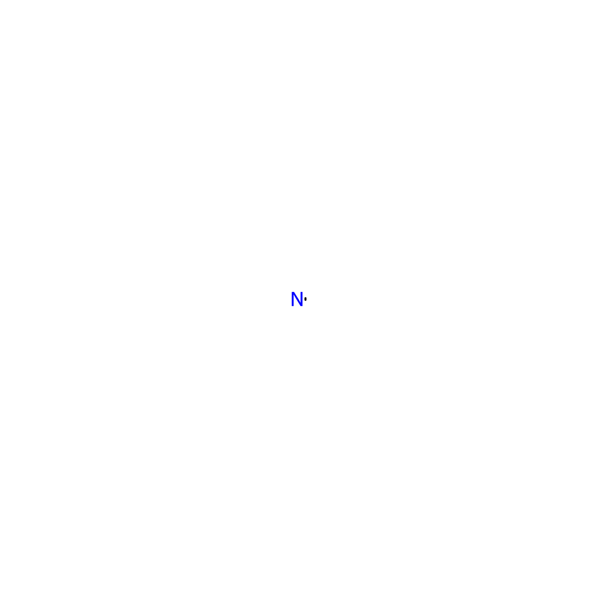 Nitrogen, atomic molecular structure, CAS 17778-88-0