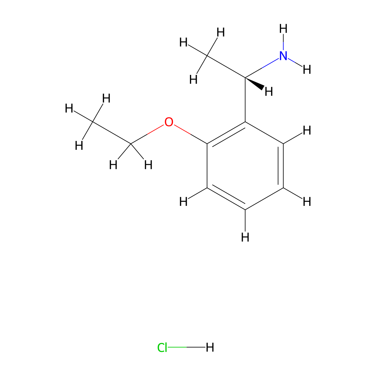 (s)-1-(2-Ethoxyphenyl)ethanamine hydrochloride molecular structure, CAS 1777812-69-7