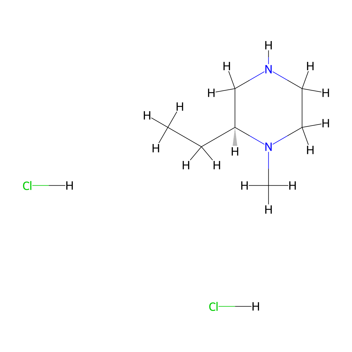 (S)-2-Ethyl-1-methylpiperazine dihydrochloride molecular structure, CAS 1777812-91-5