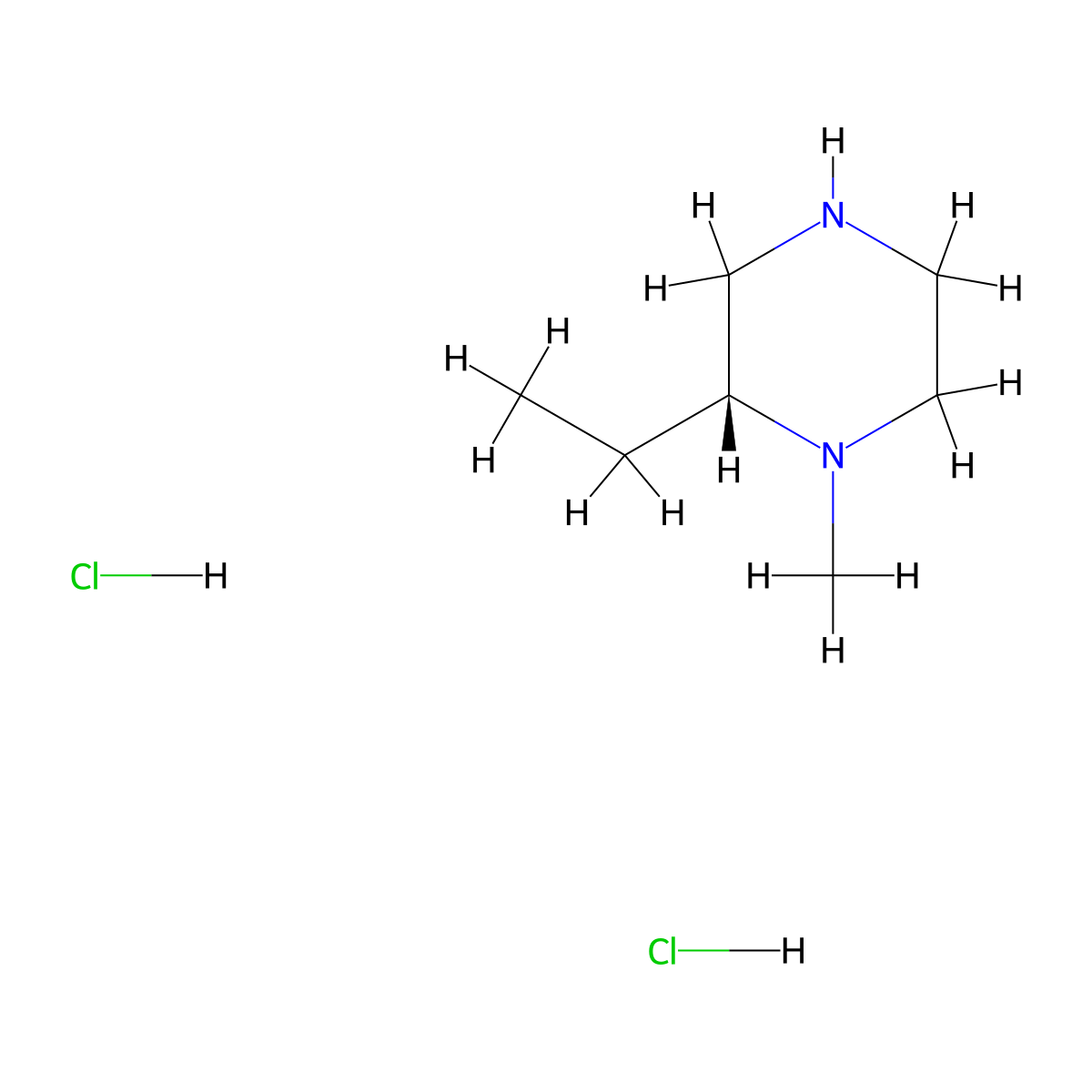 (R)-2-Ethyl-1-methylpiperazine dihydrochloride molecular structure, CAS 1777817-32-9
