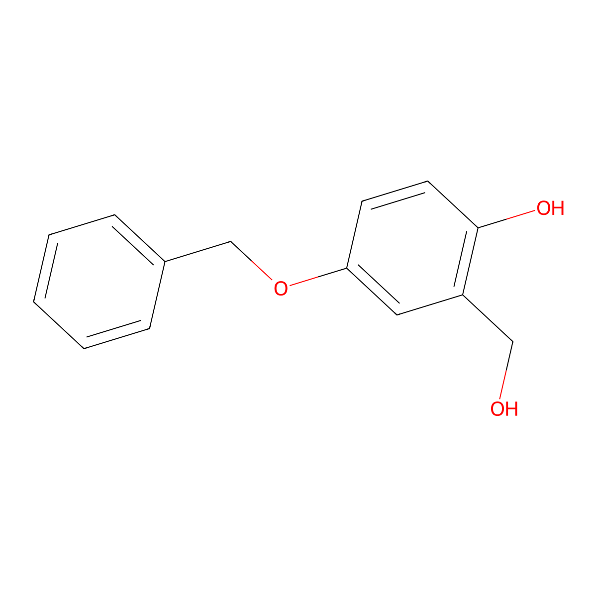 4-(Benzyloxy)-2-(hydroxymethyl)phenol molecular structure, CAS 177782-31-9