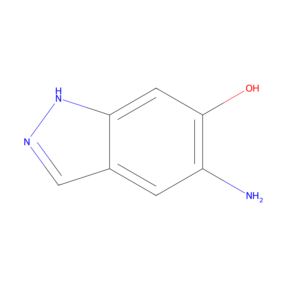 5-amino-1H-indazol-6-ol molecular structure, CAS 1777820-81-1