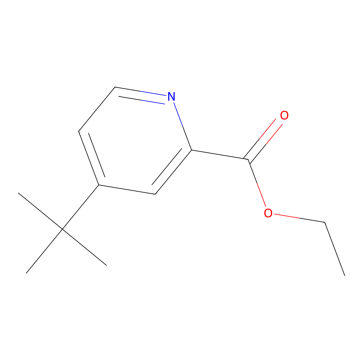 Ethyl 4-(tert-butyl)picolinate molecular structure, CAS 177784-98-4