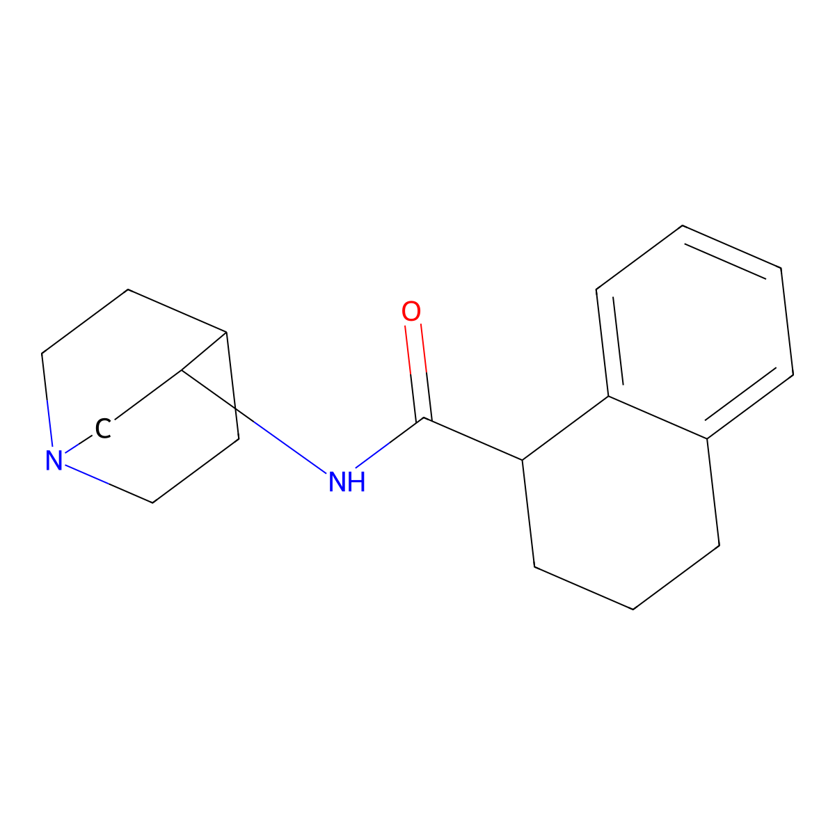 N-(Quinuclidin-3-yl)-1,2,3,4-tetrahydronaphthalene-1-carboxamide molecular structure, CAS 177793-81-6