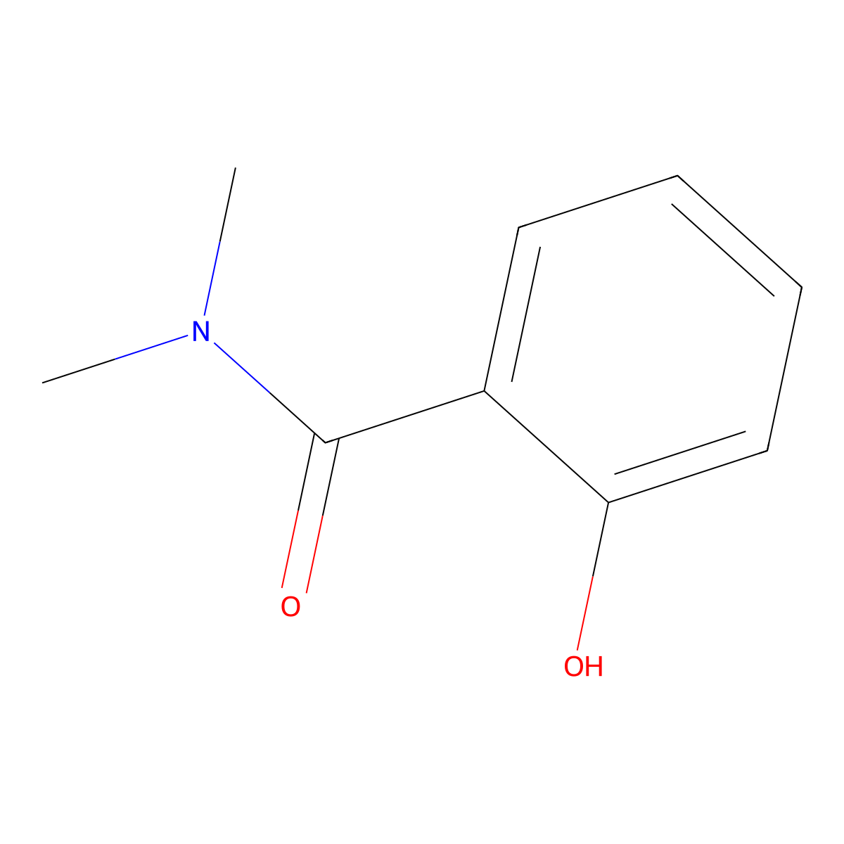2-Hydroxy-N,N-dimethylbenzamide molecular structure, CAS 1778-08-1