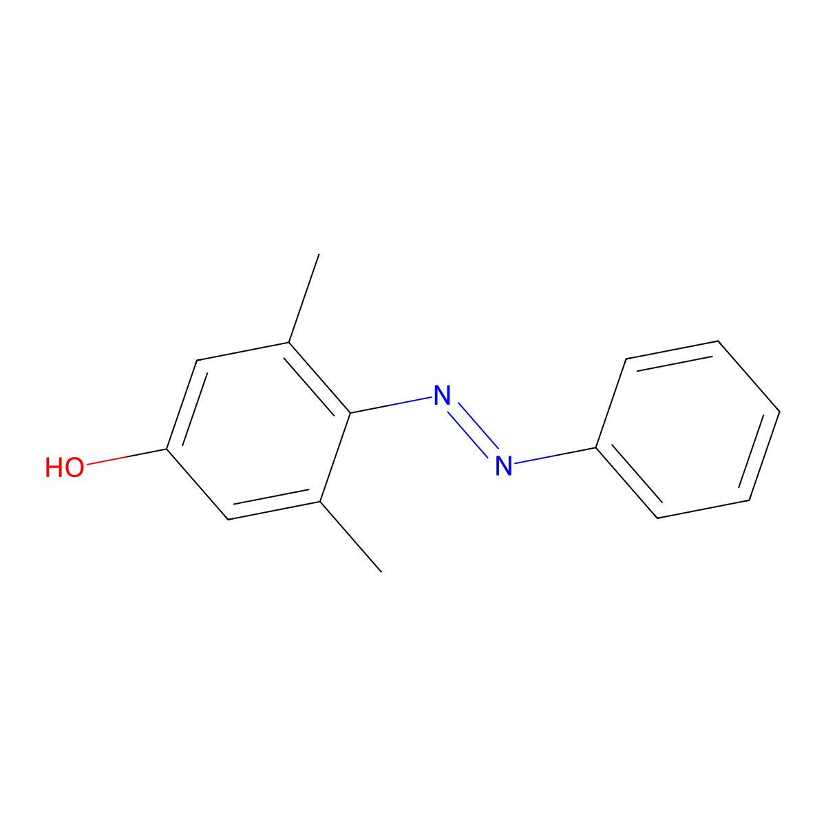3,5-Dimethyl-4-(phenyldiazenyl)phenol molecular structure, CAS 1778-71-8
