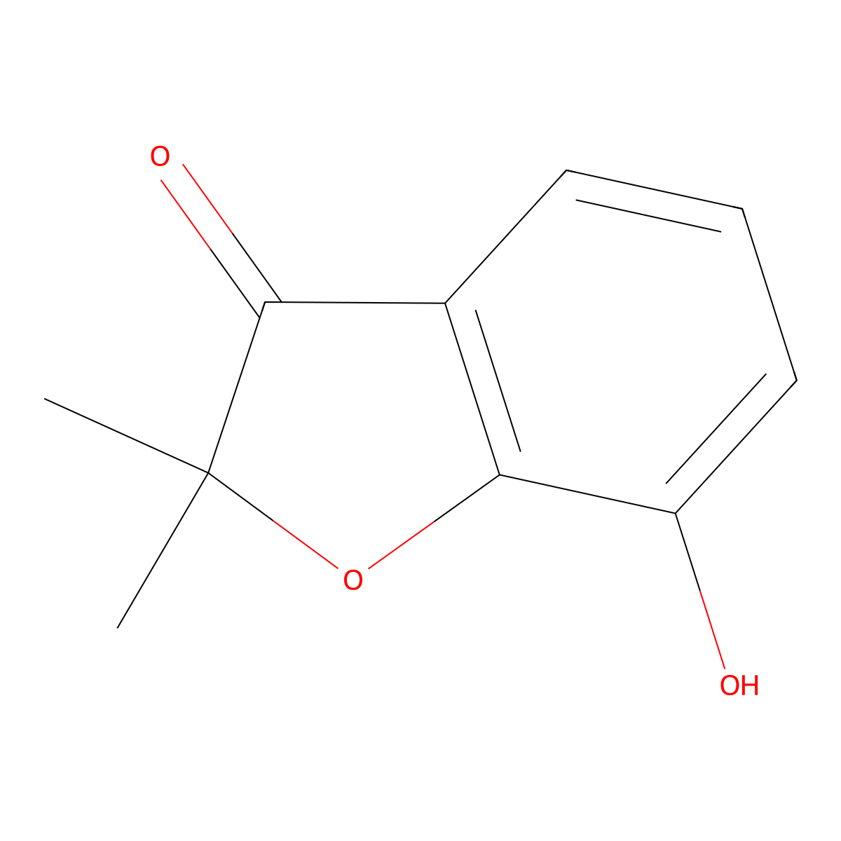3-Ketocarbofuran phenol molecular structure, CAS 17781-16-7