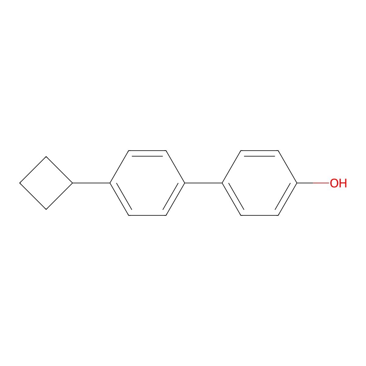 4'-Cyclobutyl[1,1'-biphenyl]-4-ol molecular structure, CAS 1778103-87-9
