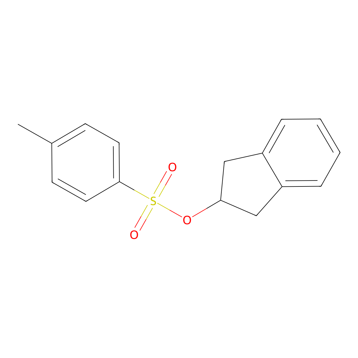 2-Indanyl p-toluenesulfonate molecular structure, CAS 17783-69-6