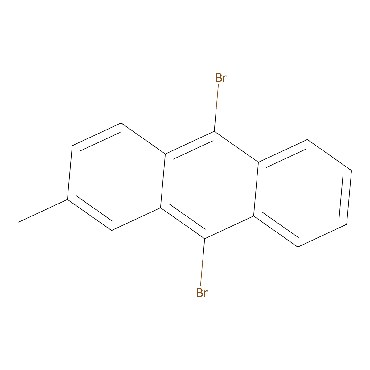 9,10-Dibromo-2-methylanthracene molecular structure, CAS 177839-45-1