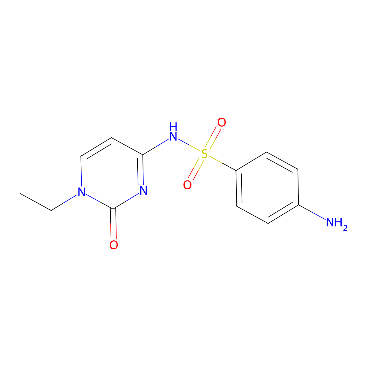 Sulfacytine molecular structure, CAS 17784-12-2