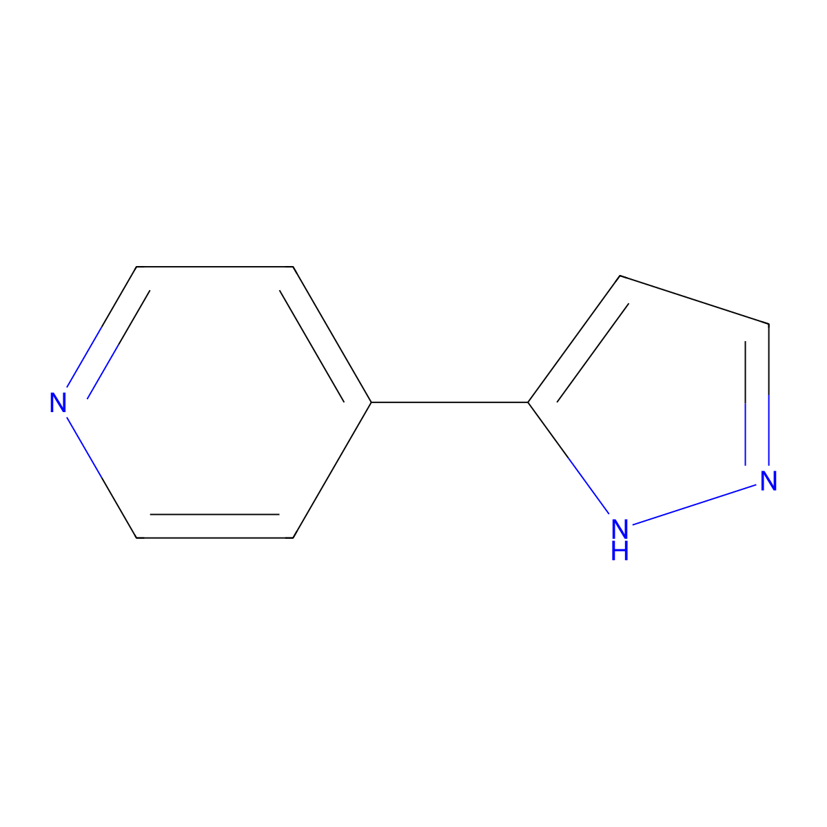 4-(1H-Pyrazol-3-yl)pyridine molecular structure, CAS 17784-60-0