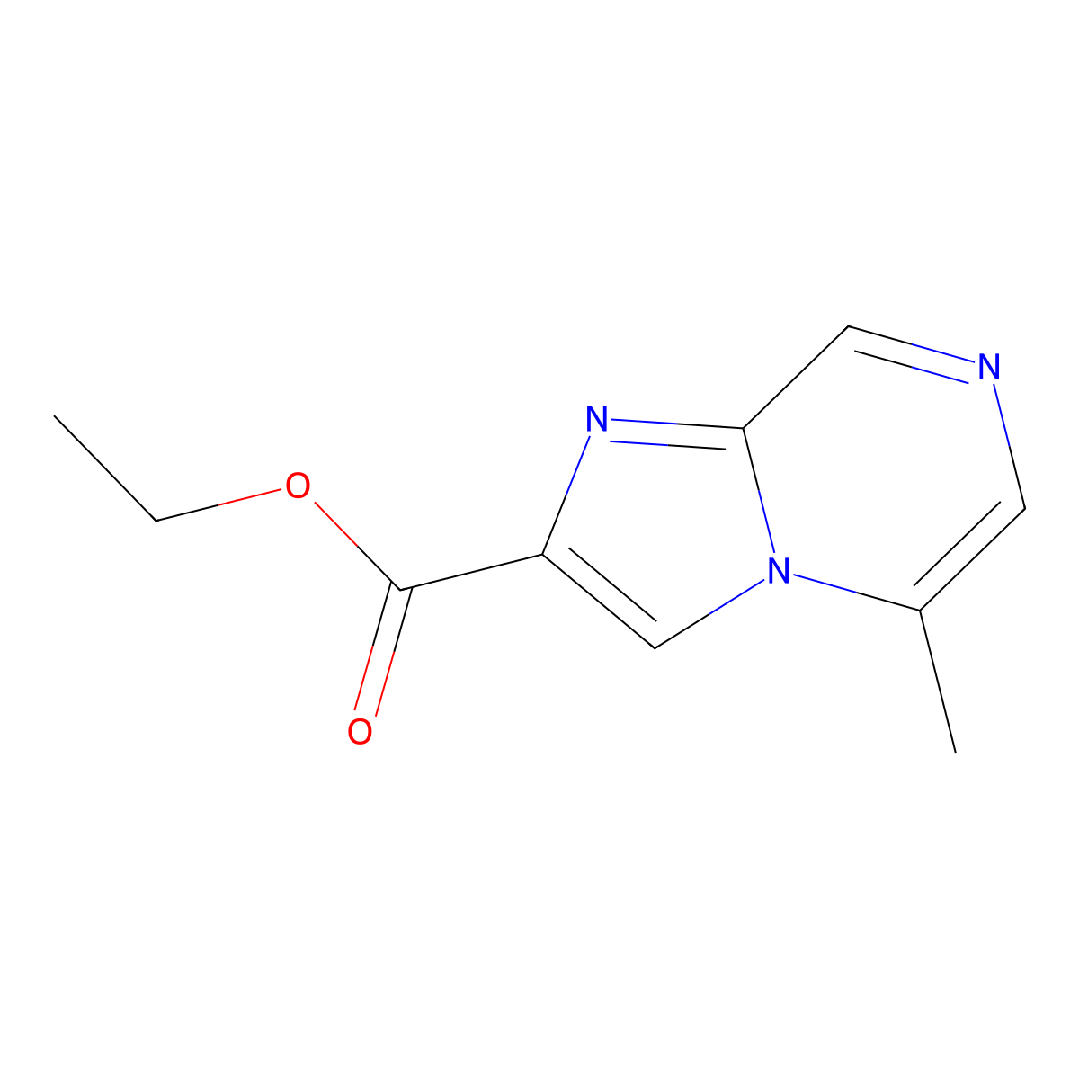 Ethyl 5-methylimidazo[1,2-a]pyrazine-2-carboxylate molecular structure, CAS 177842-81-8