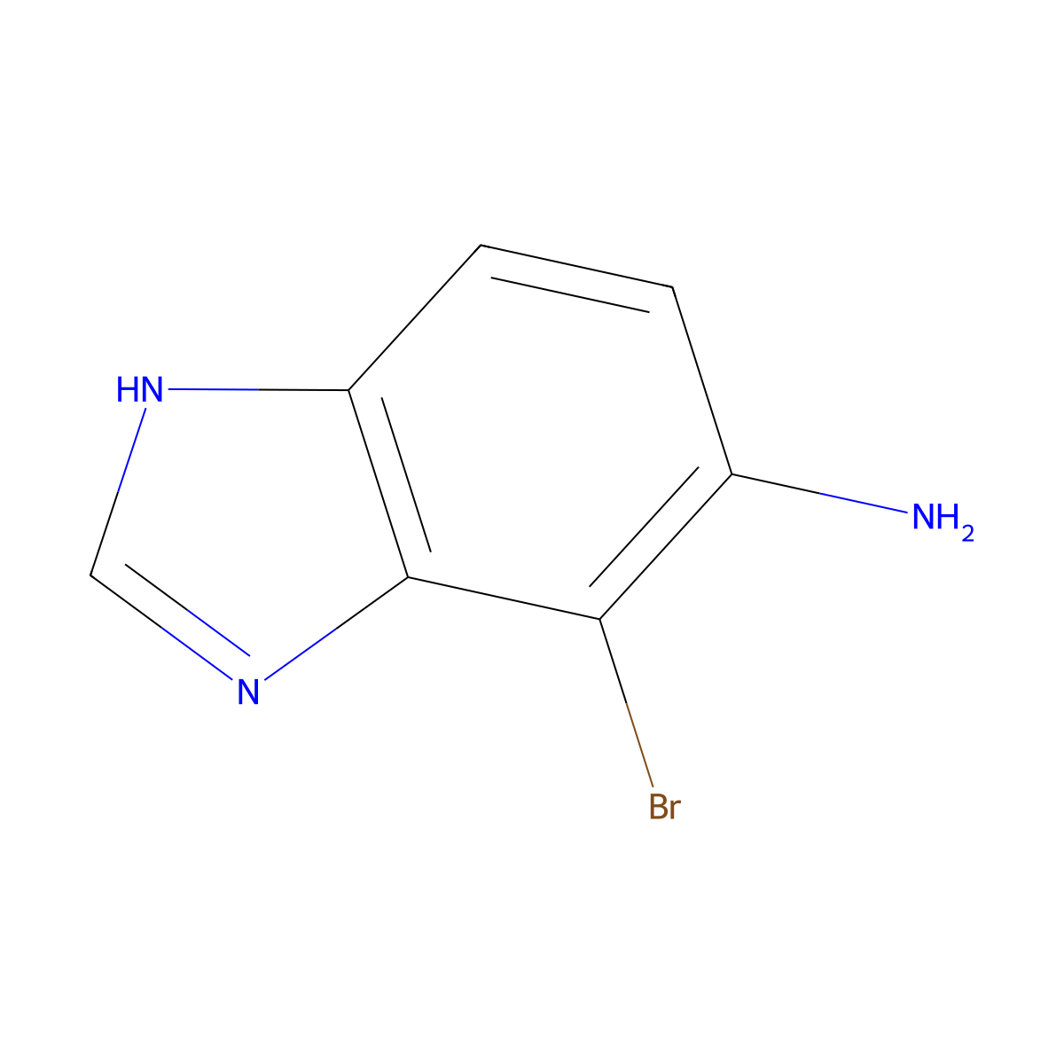 5-Amino-4-bromo-benzimidazole molecular structure, CAS 177843-26-4